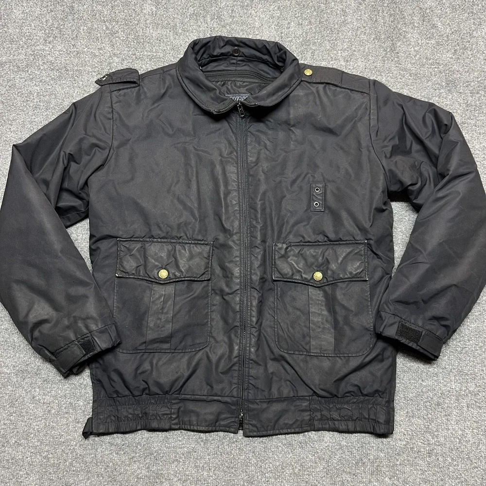 Spiewak Jacket Mens Small Black Nylon Insulated Thinsulate Military Workwear